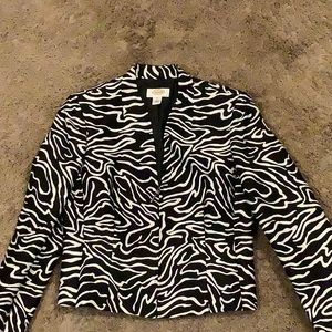 Talbots half zip blazer